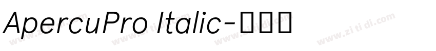 ApercuPro Italic字体转换